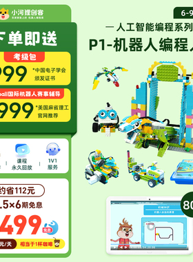 小河狸创客scratch编程机器人steam教育课程6到9岁电动科教积木P1
