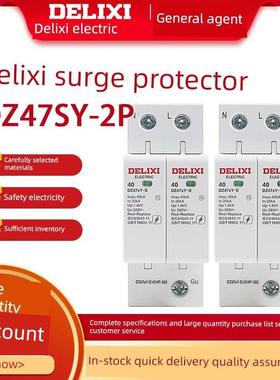 德力西浪涌保护器雷电保护20Ka二次浪涌开关Dz47Sy 2P 40Ka避雷20