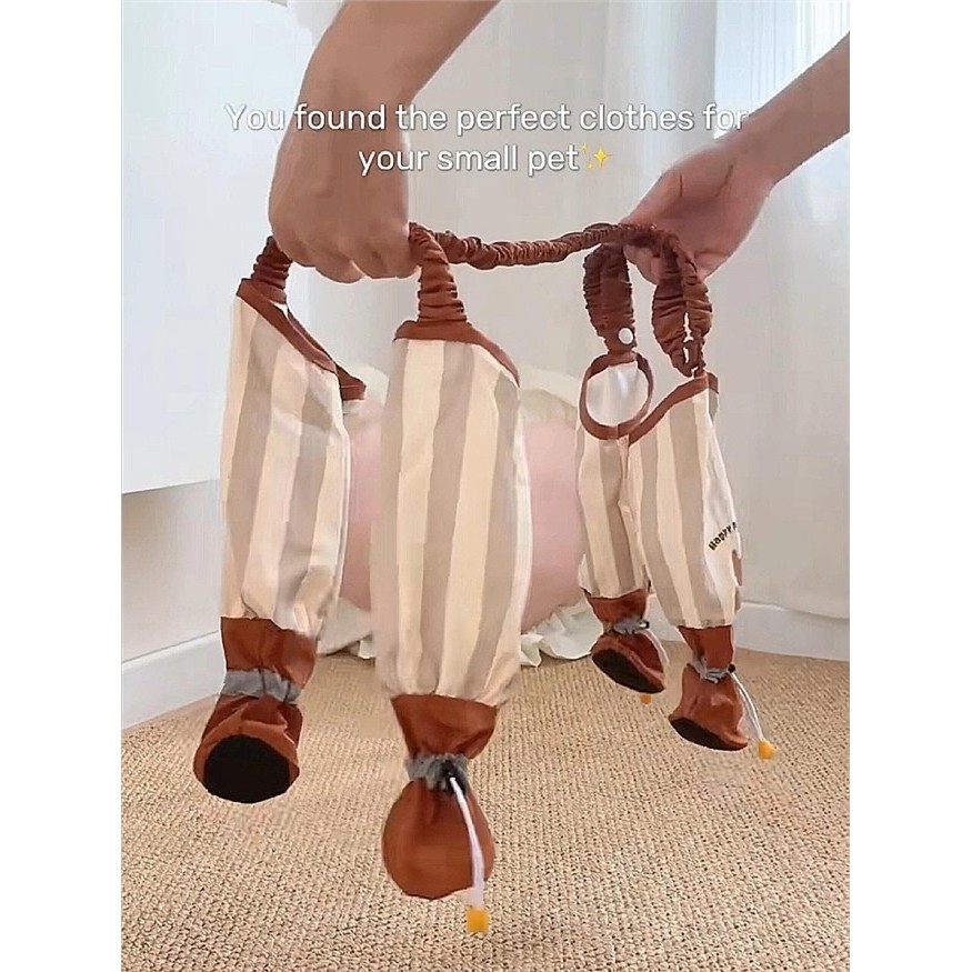 【遛狗神器】小狗外出脚套连体防脏防水防掉中小型犬宠物透气鞋子