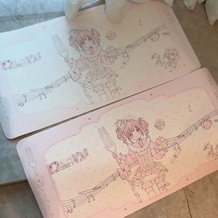 ins风可爱罗马卷桌垫pu皮革防水防油免洗餐桌垫少女风餐垫保护垫