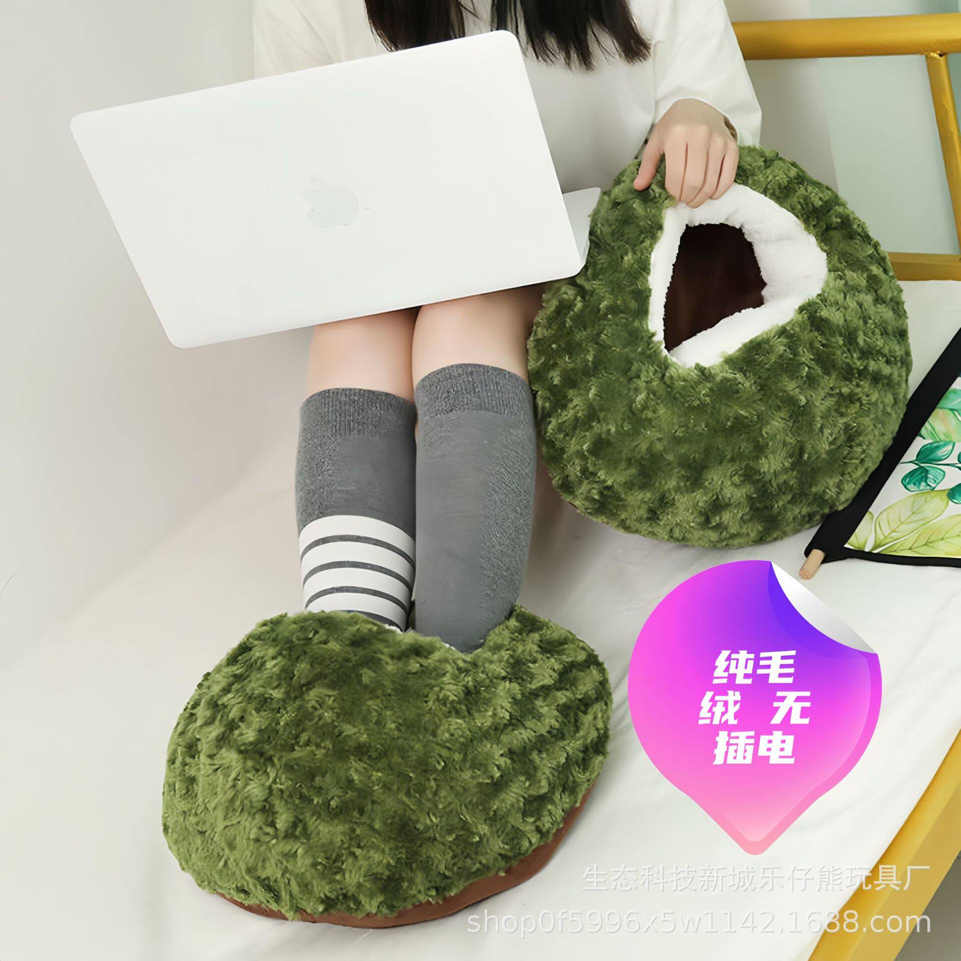 电脑拖网红胖鞋保暖加厚