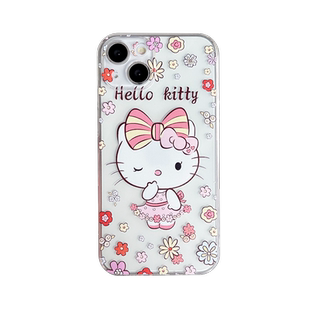 卡通hellokitty适用苹果11手机壳iphoneX透明软女生16max硅胶12promax外壳13mini新款8plus/6s防摔壳15可爱薄