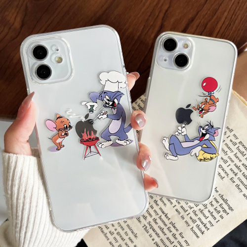 苹果iphone硅胶卡通透明直边软壳