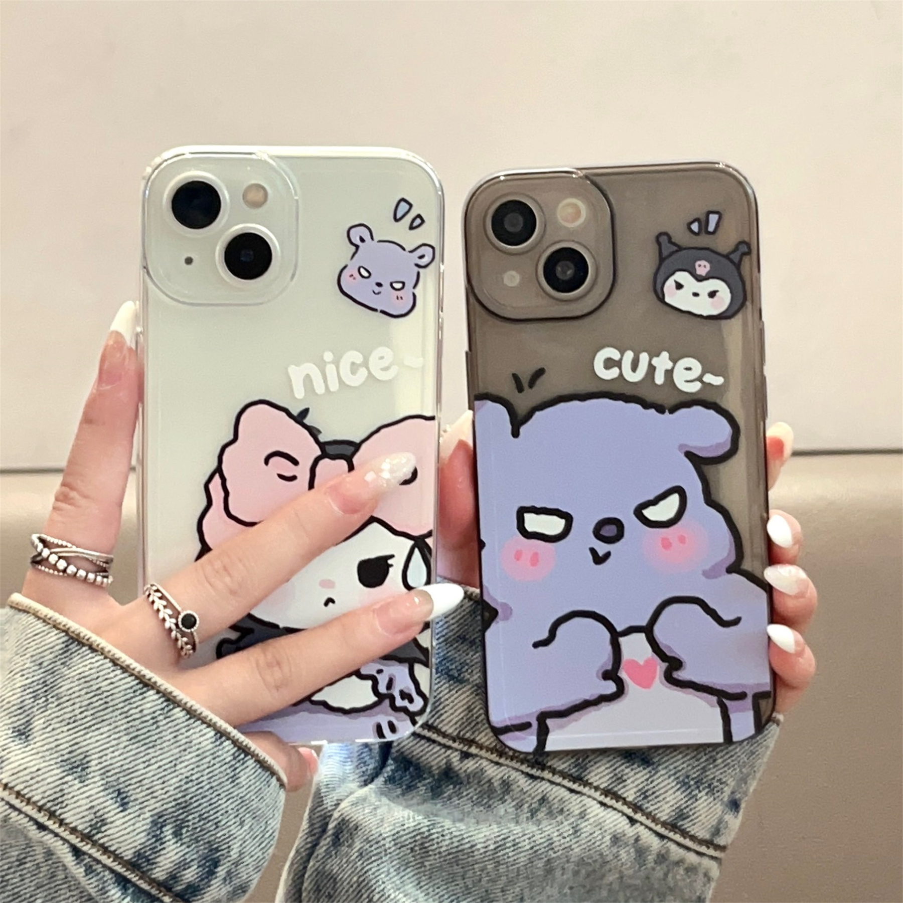 苹果iPhoneTPU卡通情侣防摔