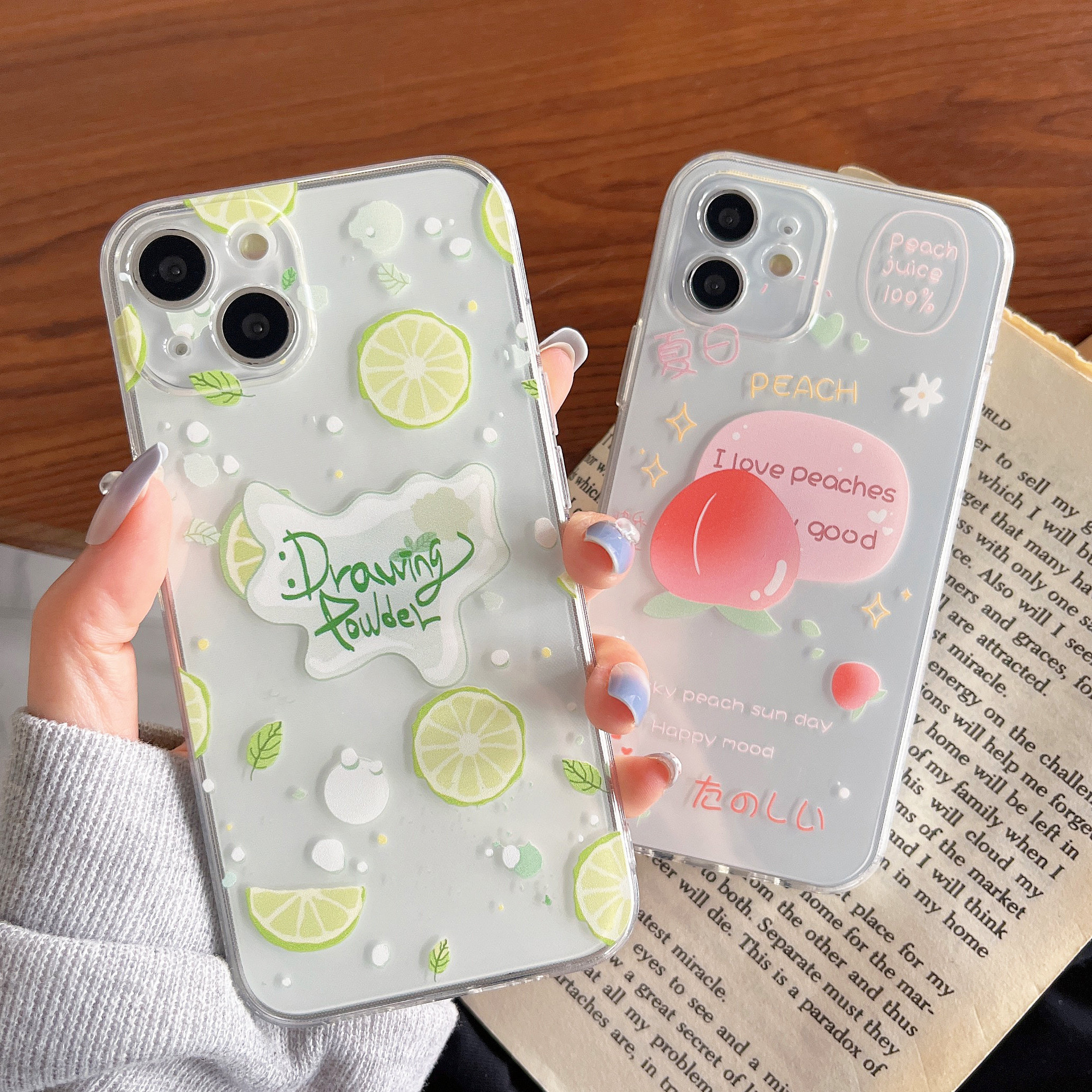 手机壳iphone12promax硅胶xsmax防摔xr/11女闺蜜水果8plus/14/se3代网