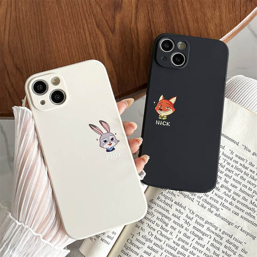 苹果iPhone硅胶卡通情侣防摔