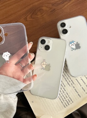 创意卡通chiikawa吉伊卡哇适用iPhone16promax苹果13手机壳新款14plus透明12mini/11小八个性XR情侣8p网红76s