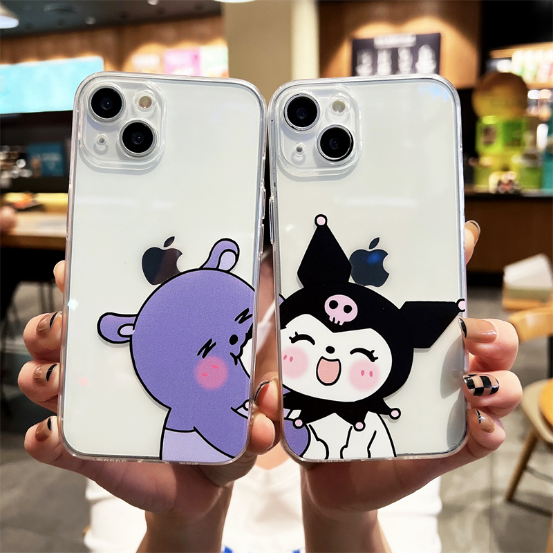 苹果iPhone硅胶情侣趣味透明软壳