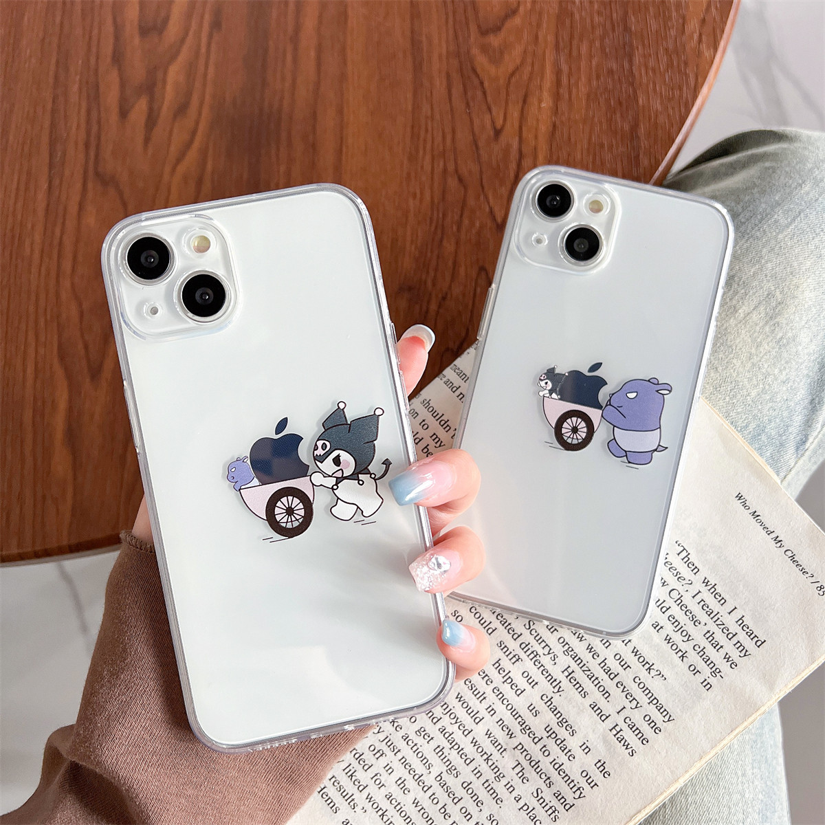 创意卡通可爱库洛米巴库适用iphone14promax苹果13手机壳新款12mini/14plus情侣个性11/15透明硅胶软6s/7女8x