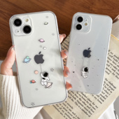 创意nasa宇航员适用苹果13手机壳iphone12promax透明情侣男8plus硅胶软16max防摔15外壳11pro新款 se3 7女9