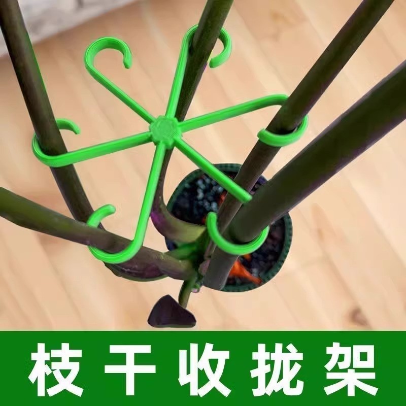 家用龟背竹支撑杆花枝收拢架防倒伏植物支架绿植架苗木移动托盘
