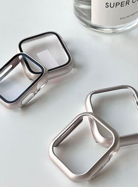 星光色适用苹果Applewatch8手表壳iwatch7代654321保护套SE壳45mm