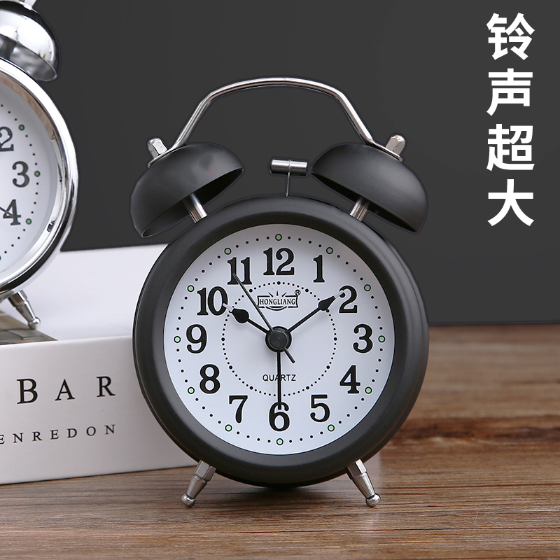 超大声机械打铃闹钟学生上学专用
