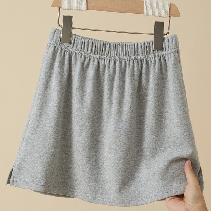 棉布屁帘女冬卫衣叠穿短裙