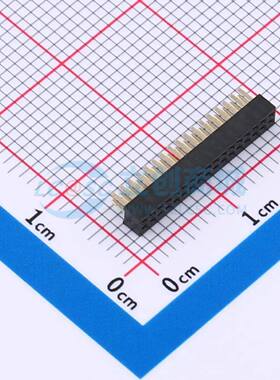 排母 B100M01-0B17P51-H20C20 插件,P=1mm 2x17P 方孔 电子元器件