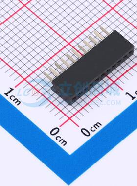 排母 B127N01-0B11P51-H43C24 插件,P=1.27mm 1x11P 方孔 电子元