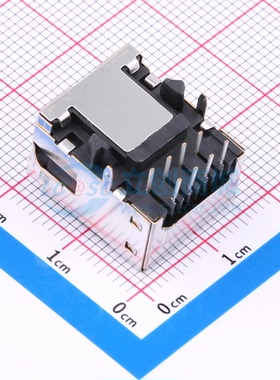 以太网连接器 1888542-2插件 RJ45插座 不带LED 有屏蔽