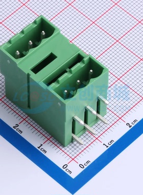 插拔式接线端子DB2ERH-5.08-2*3P-GN 弯插5.08mm 2x3P 板端/插座-