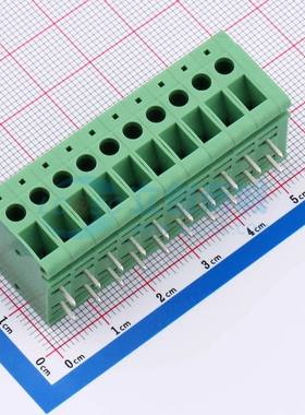 螺钉式接线端子DB105R-5.0-10P-GN-S 弯插,P=5mm 1x10P绿色