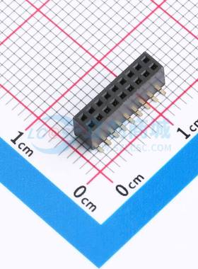 排母 HB-FH7-12729PB2GOW SMD,P=1.27mm 2x9P 方孔 电子元器件配
