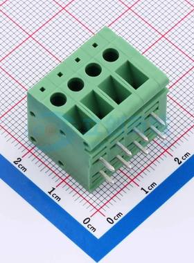 螺钉式接线端子DB105R-5.0-4P-GN-S 弯插,P=5mm 1x4P绿色