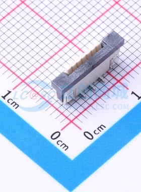 连接器1.0K-GL-6PB SMD,P=1mm(交错脚) 6P 抽屉式 单侧触点/垂直