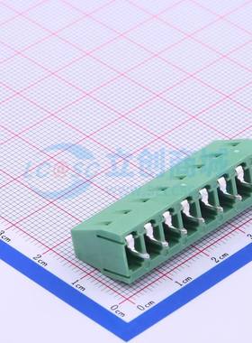 螺钉式接线端子DB128V-5.0-8P-GN-S 插件,P=5mm 1x8P 直插 绿色
