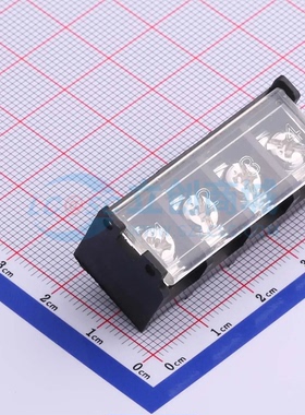 栅栏式接线端子HB9500SS-9.5-4P 插件9.5mm 带盖板 1x4P 直针