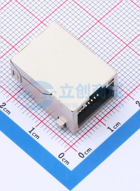 以太网连接器(RJ45 RJ11) MJ6A-B211-HRL1T001-1C插件 不带LED