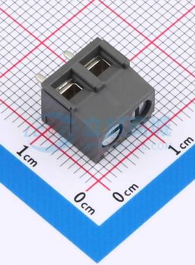 螺钉式接线端子141-A-111/02 插件,P=5.08mm 1x2P 弯插 灰色