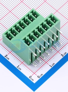 插拔式接线端子KF2EDGRT-3.5-2*7P 弯插3.5mm 2x7P 板端/插座-闭