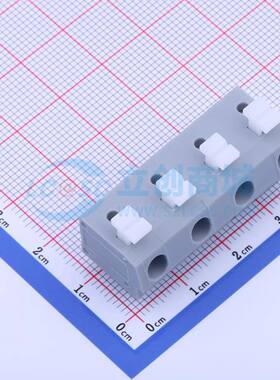 弹簧式接线端子KF202-10.0-4P 插件,P=10mm(交错脚) 1x4P 灰色