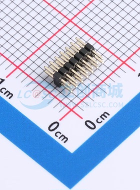 排针 A100M01-0B14P51-H10A20 插件,P=1mm 2x7P 方针 双排 原装正