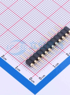 排针 PZ254-1-12-Z-C 插件,P=2.54mm 1x12P 圆针 原装正品