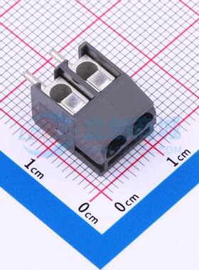 螺钉式接线端子960-T-DS/02 插件,P=5.08mm 1x2P 直插 灰色