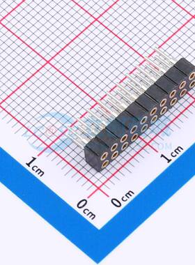 排母 MTBC2-D100740 插件,P=2mm 2x10P 圆孔 电子元器件配单