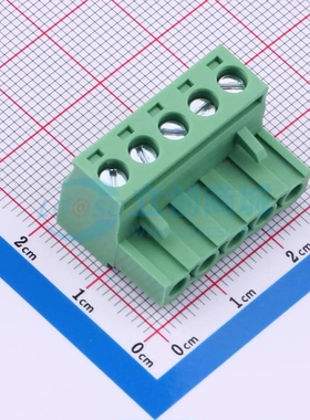 插拔式接线端子XDCBK-5A508G-4-3G61 P=5.08mm 1x5P 公插头