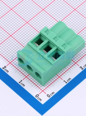 插拔式接线端子MX2EDGKB-5.08-03P-GN01-Cu-Y-A插件5.08mm 1x3P 3