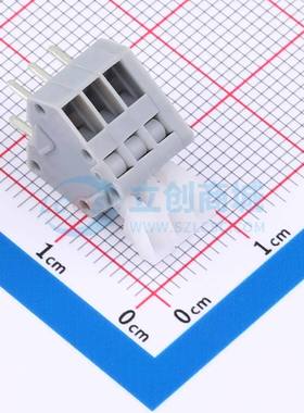 弹簧式接线端子KF240-2.54-3P 插件,P=2.54mm