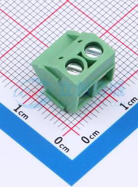 螺钉式接线端子DB301S-5.0-2P-GN-S 插件,P=5mm 1x2P 绿色
