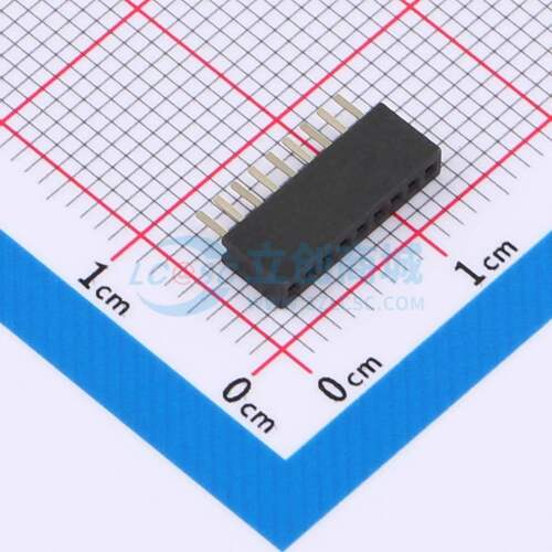 排母 PM1.27-UP1D-9A 插件,P=1.27mm 1x9P 方孔 电子元器件配单