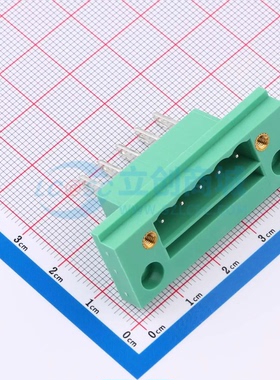 插拔式接线端子MX2CDGM-5.08-05P-GN01-Cu-A P=5.08mm 1x5P 穿墙