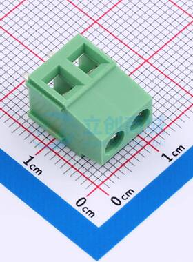 螺钉式接线端子DB128L-5.0-2P-GN-S 插件,P=5mm 1x2P 直插 绿色