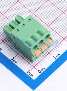 插拔式接线端子XDCB-3A381G-33-3G61 P=3.81mm 1x3P 公插头