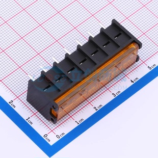 1x7P 接线端子DBT50G 边脚 插件6.35mm 6.35 OGC 栅栏式