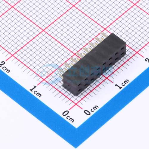 排母 DS1026-06-2x8S8BV 插件,P=2mm 2x8P 方孔 电子元器件配单