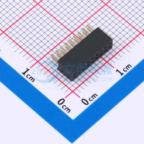 排母 B127M01-0B18P51-H43C24 插件,P=1.27mm 2x9P 方孔 电子元器