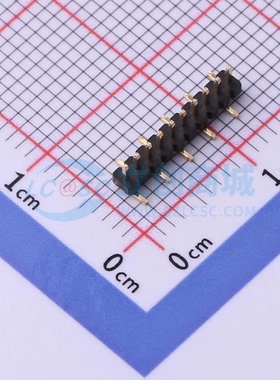 排针 X1311WVS-10J-C18D42R2 SMD,P=1.27mm(交错脚) 1x10P 方针