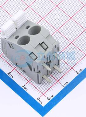 弹簧式接线端子2706-102 插件,P=7.5mm 灰色