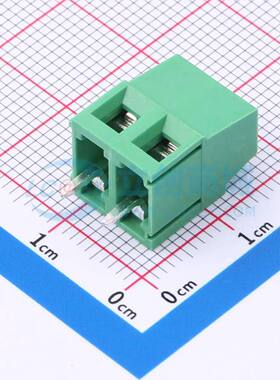 螺钉式接线端子MX128L-5.08-02P-GN01-Cu-Y-A 插件,P=5.08mm 1x2P
